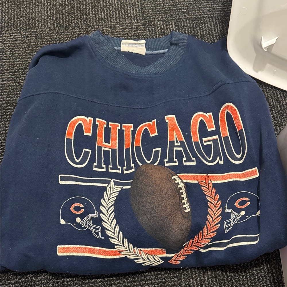 Vintage Chicago Bears Navy Sweatshirt